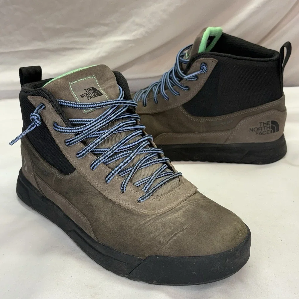 The North Face Men's DryVent Waterproof Winter Boots Tan Suede Sz 9 Larimer Mid